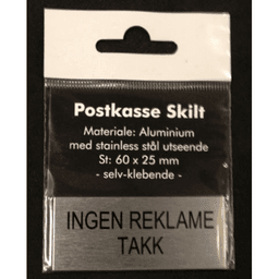 Dørskilt