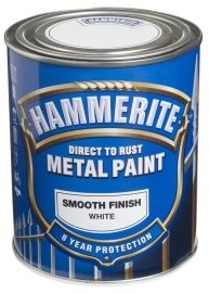Hammerite Smooth Finish Hvit 750ML