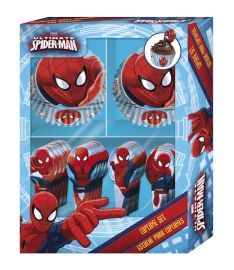 Cacas Muffinsformsett Spiderman 60 pluss 24